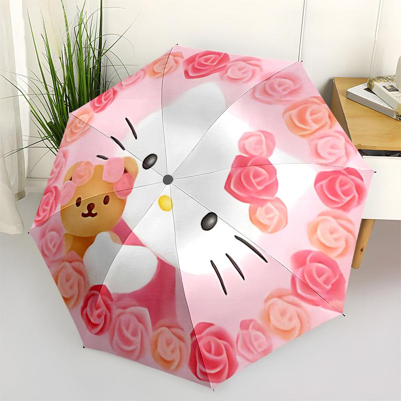 1pc Hello Kitty Rose Frame Automatic Opening/Closing Umbrella - Portable Folding Design, 8-Bone Iron Frame Outdoor Umbrella, Perfect Gift for Fans, Tr
1pc Hello Kitty Rose Frame Automatic Opening/Closing Umbrella - Portable Folding Design, 8-Bone Iron Frame Outdoor Umbrella, Perfect Gift for Fans, Tr