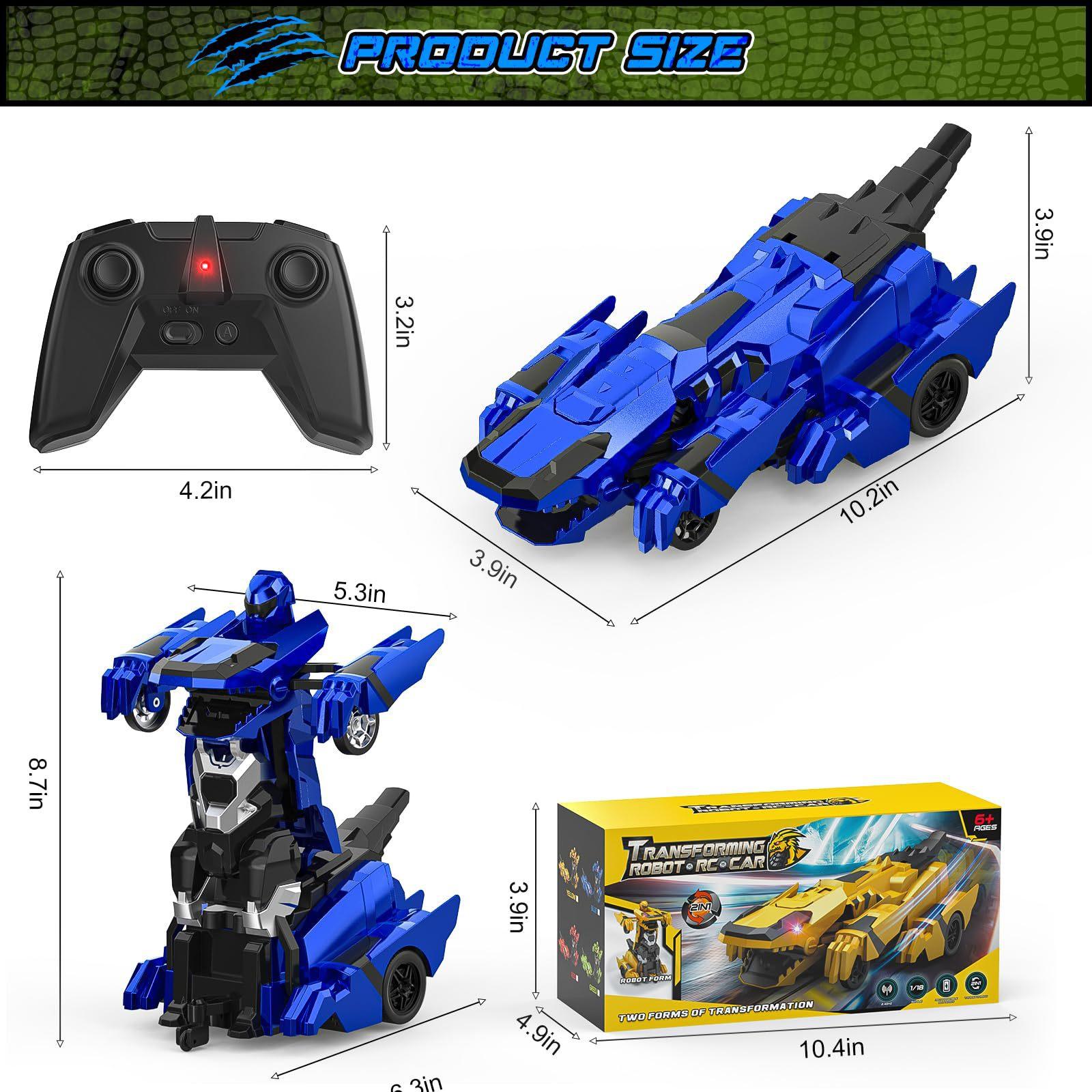 Машина-трансформер-динозавр на радиоуправлении 2.4G, трансформирующийся боевой робот с одной кнопки, ходящий в вертикальном положении, детская игрушка/4 цвета
Машина-трансформер-динозавр на радиоуправлении 2.4G, трансформирующийся боевой робот с одной кнопки, ходящий в вертикальном положении, детская игрушка/4 цвета