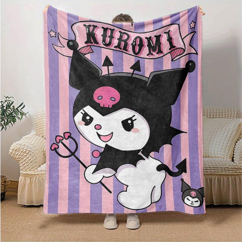 1pc The Cute Devil Kuromi Blanket, Soft Throw for Home Decor, Perfect Gift for Family and Friend, Seasonal Use, Cozy Bedding Cover, Living Room, Trave 130x150cm
1pc The Cute Devil Kuromi Blanket, Soft Throw for Home Decor, Perfect Gift for Family and Friend, Seasonal Use, Cozy Bedding Cover, Living Room, Trave 130x150cm