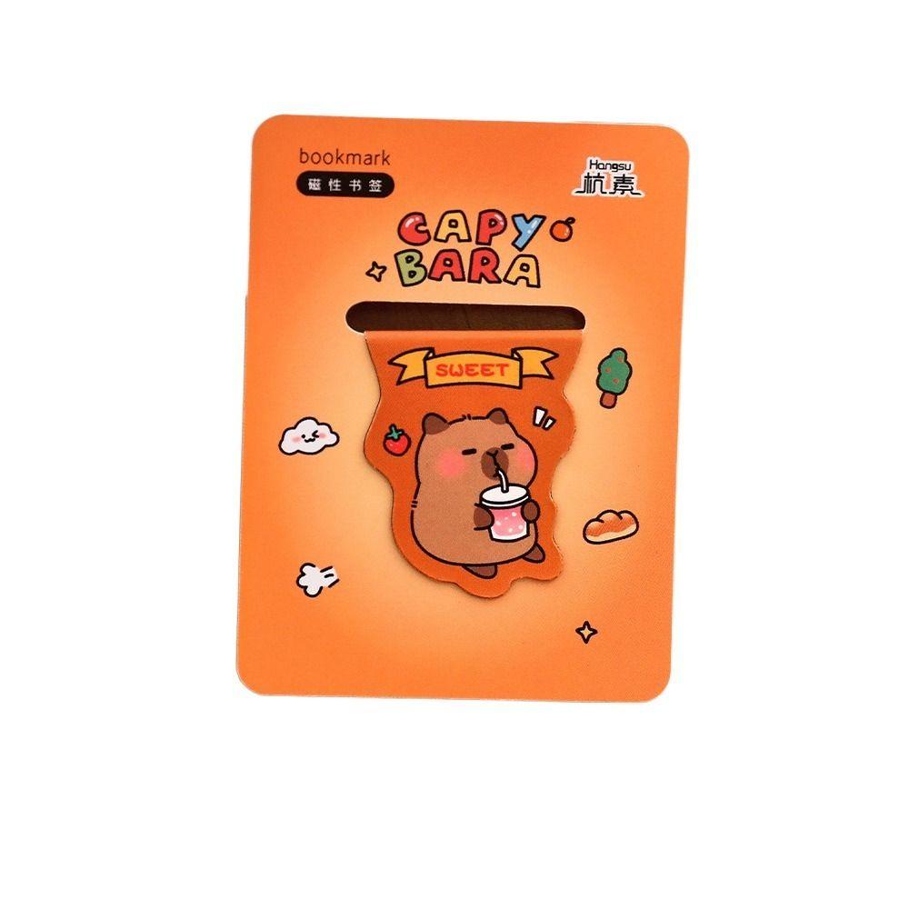 Magnetic Bookmark Kawaii Capybara Book Clip Page Holder Stationery Gift Book Accessories School Supplies Small Students Gift
Magnetic Bookmark Kawaii Capybara Book Clip Page Holder Stationery Gift Book Accessories School Supplies Small Students Gift