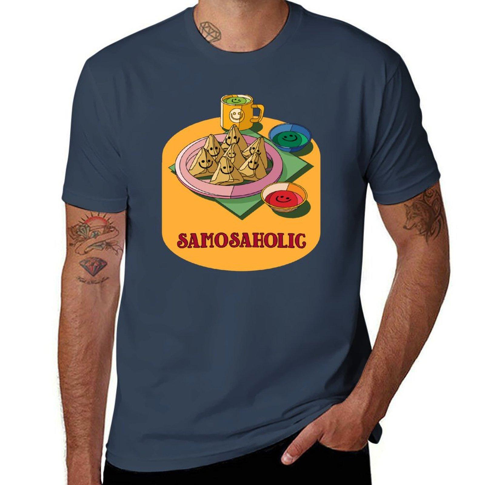Samosaholic South Asian Design of Fried Samosa Tshirt customs design your own blanks quickdrying summer tops Tshirt men S
Samosaholic South Asian Design of Fried Samosa Tshirt customs design your own blanks quickdrying summer tops Tshirt men S