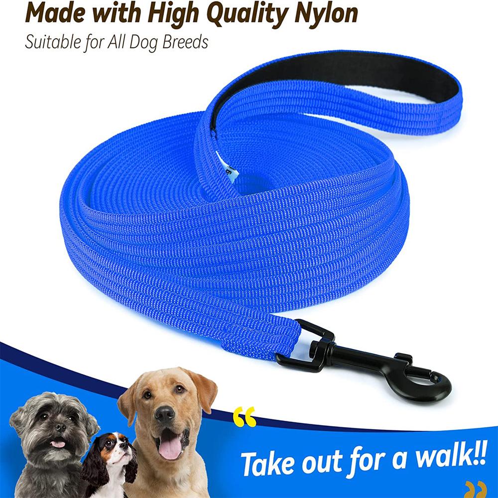 Nylon Dog Training Leashes Walking Pet Leash Long Lanyard Traction Rope for Small Large Dogs 4.5M 10M 15M Lead Item S(1.9CMX4.5M)
Nylon Dog Training Leashes Walking Pet Leash Long Lanyard Traction Rope for Small Large Dogs 4.5M 10M 15M Lead Item S(1.9CMX4.5M)