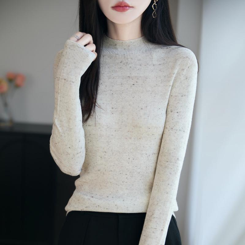 Новый осенне-зимний вязаный свитер, свитер-пуловер, облегающий свитер с длинными рукавами и полувысоким воротником, женский базовый слой one size бежевый
Новый осенне-зимний вязаный свитер, свитер-пуловер, облегающий свитер с длинными рукавами и полувысоким воротником, женский базовый слой one size бежевый