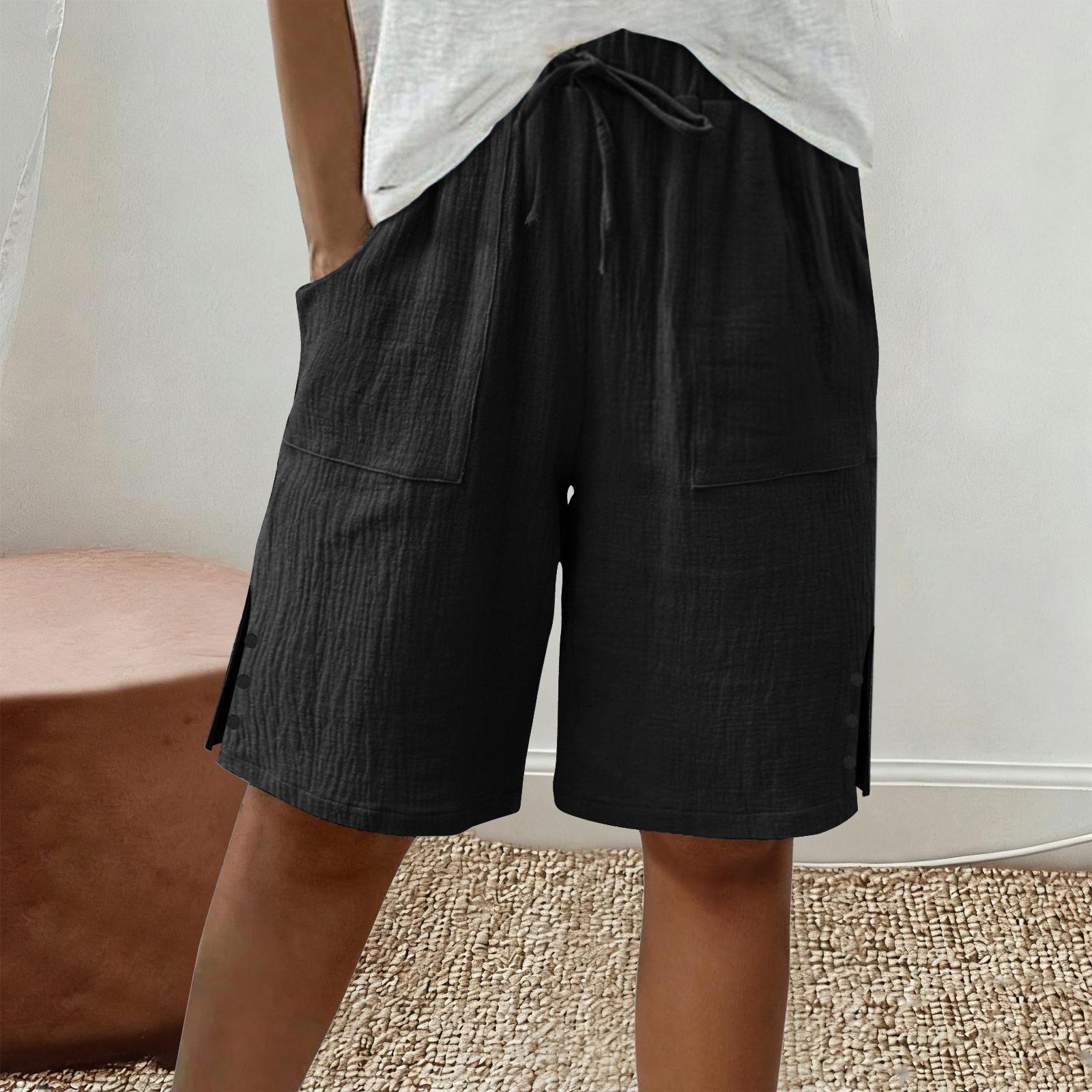 Women s Large Shorts Summer Casual Wide Leg Knee High Waist Cotton Pocket Long Shorts XXL чорний
Women s Large Shorts Summer Casual Wide Leg Knee High Waist Cotton Pocket Long Shorts XXL чорний
