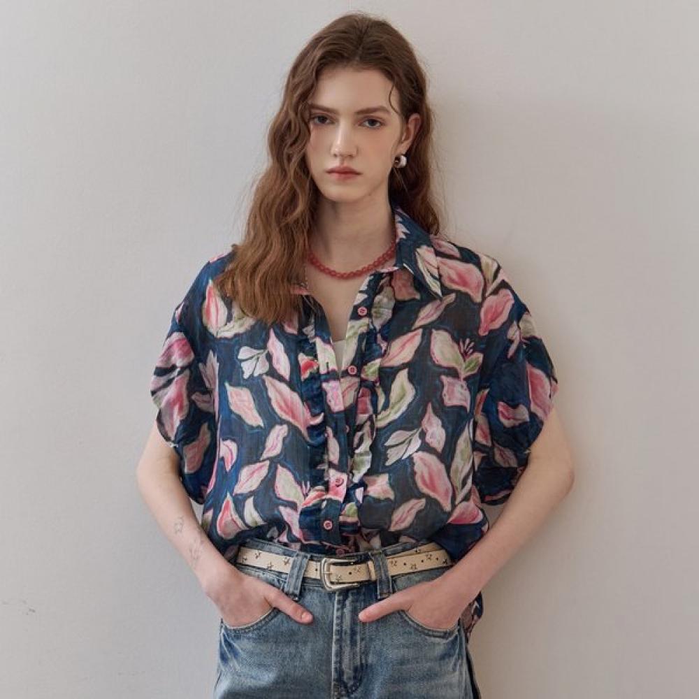 Maxza Hawaiian Flower Frill Balloon Sleeve Blouse Ze07qb029nh navy/FREE
Maxza Hawaiian Flower Frill Balloon Sleeve Blouse Ze07qb029nh navy/FREE