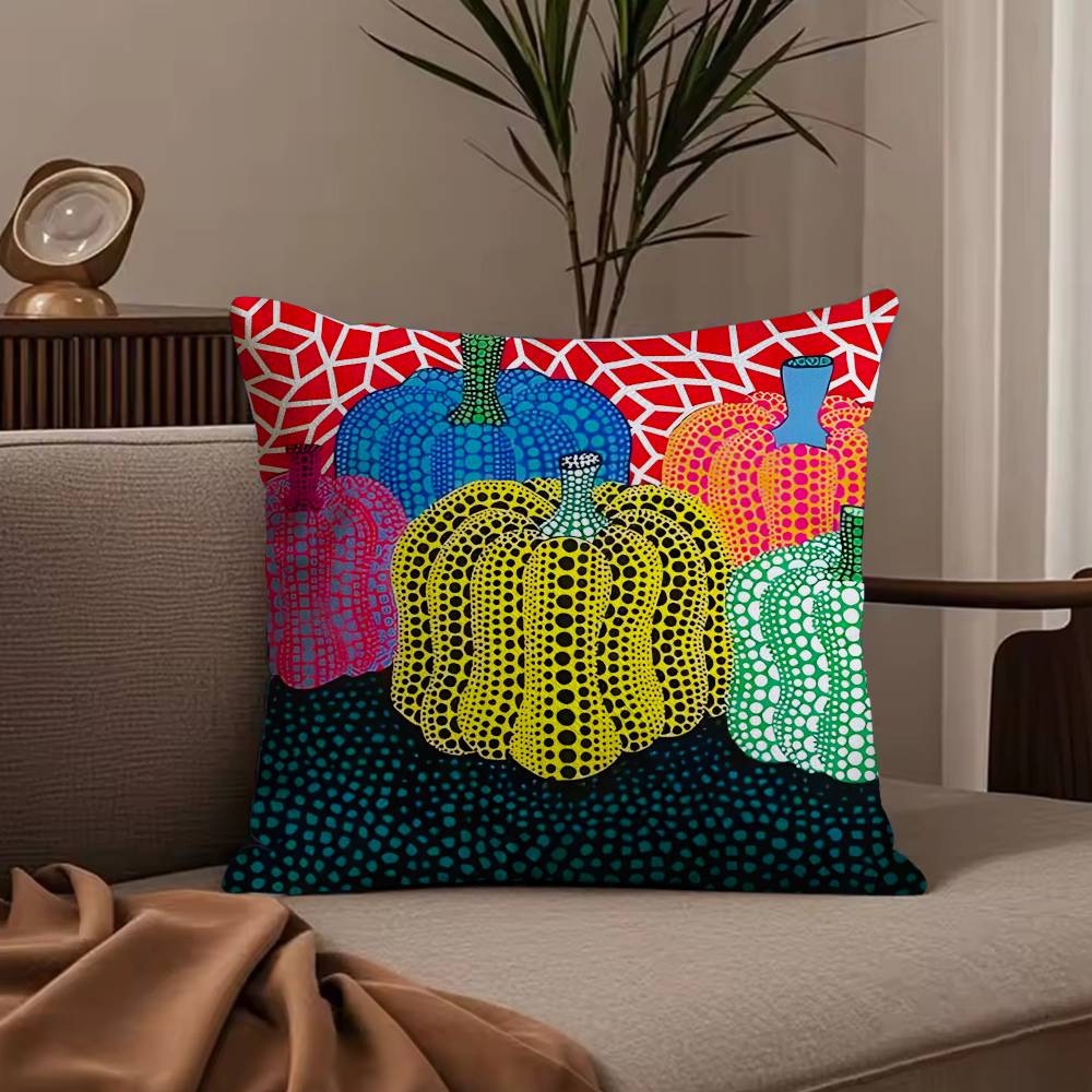 Yayoi Kusama Abstract Art Pumpkin Pillow Case Anti-dustmite Pillowcase Invisible zipper silky short plush Sofa cushion cover 30cmx30cm
Yayoi Kusama Abstract Art Pumpkin Pillow Case Anti-dustmite Pillowcase Invisible zipper silky short plush Sofa cushion cover 30cmx30cm