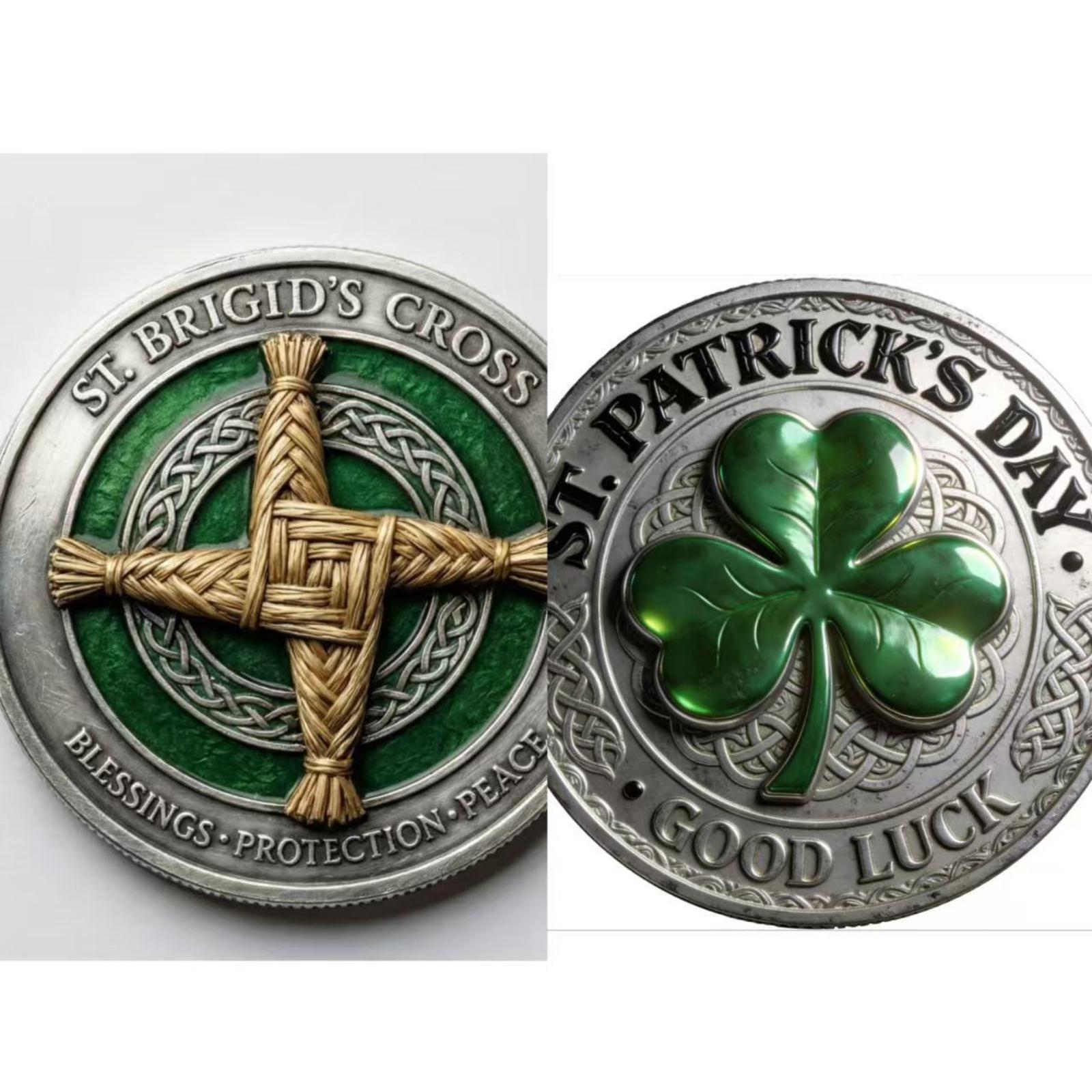 St. Patrick s Three-dimensional Relief Commemorative Coin One Size
St. Patrick s Three-dimensional Relief Commemorative Coin One Size
