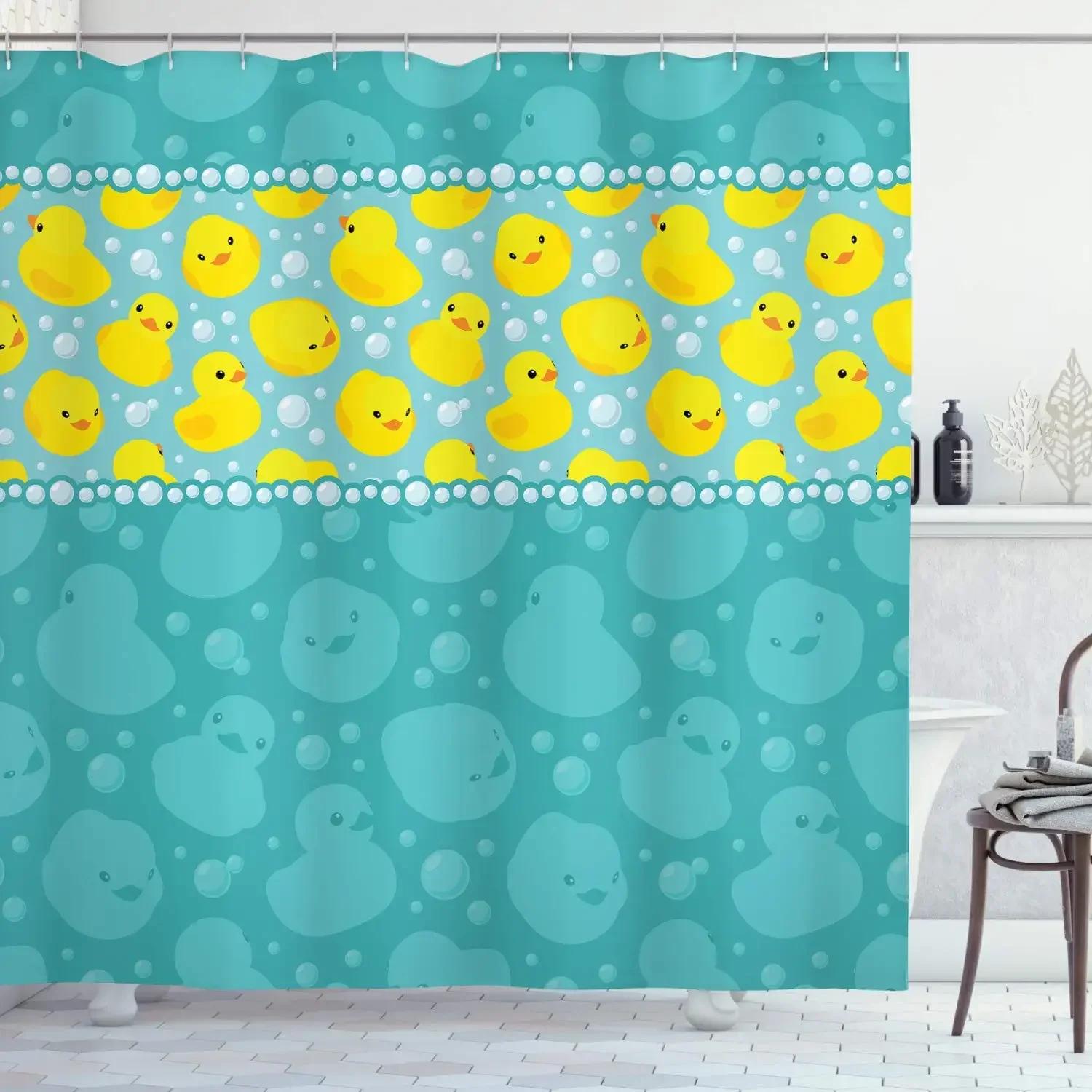Duck Shower Curtain Cartoon Character Taking A Bath Colorful Drops Backdrop Dots,Cloth Fabric Bathroom Curtains With Hooks W60H190(CM)-1 Pcs
Duck Shower Curtain Cartoon Character Taking A Bath Colorful Drops Backdrop Dots,Cloth Fabric Bathroom Curtains With Hooks W60H190(CM)-1 Pcs