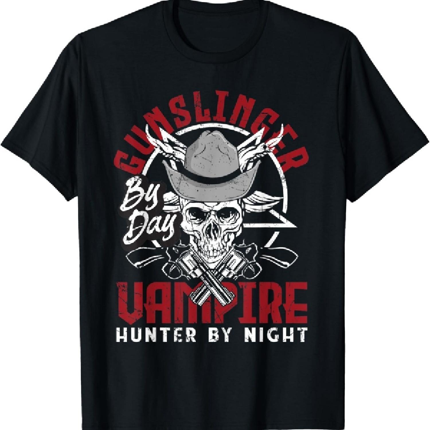 Gunslinger by day, vampire hunter by night T-Shirt XXXXXL чорний
Gunslinger by day, vampire hunter by night T-Shirt XXXXXL чорний