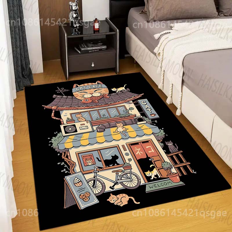 Cute Japanese Cat House Print Carpet for Living Room Bedroom Sofa Home Decoration Non-slip Floor Mat Modern Rugs Luxury Gifts 40x60cm
Cute Japanese Cat House Print Carpet for Living Room Bedroom Sofa Home Decoration Non-slip Floor Mat Modern Rugs Luxury Gifts 40x60cm