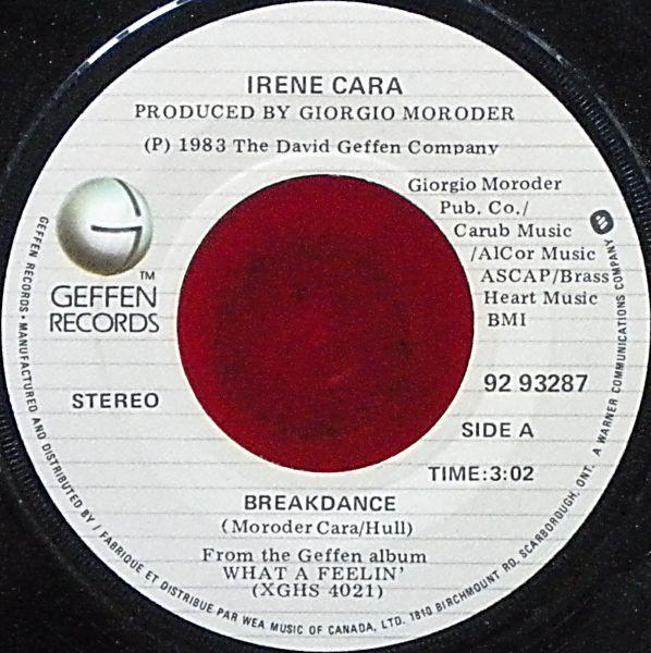 7inch Record IRENE CARA - Breakdance / Cue Me Up 9293287 Geffen Records 1983 Canada Dance & Electronica Used
7inch Record IRENE CARA - Breakdance / Cue Me Up 9293287 Geffen Records 1983 Canada Dance & Electronica Used
