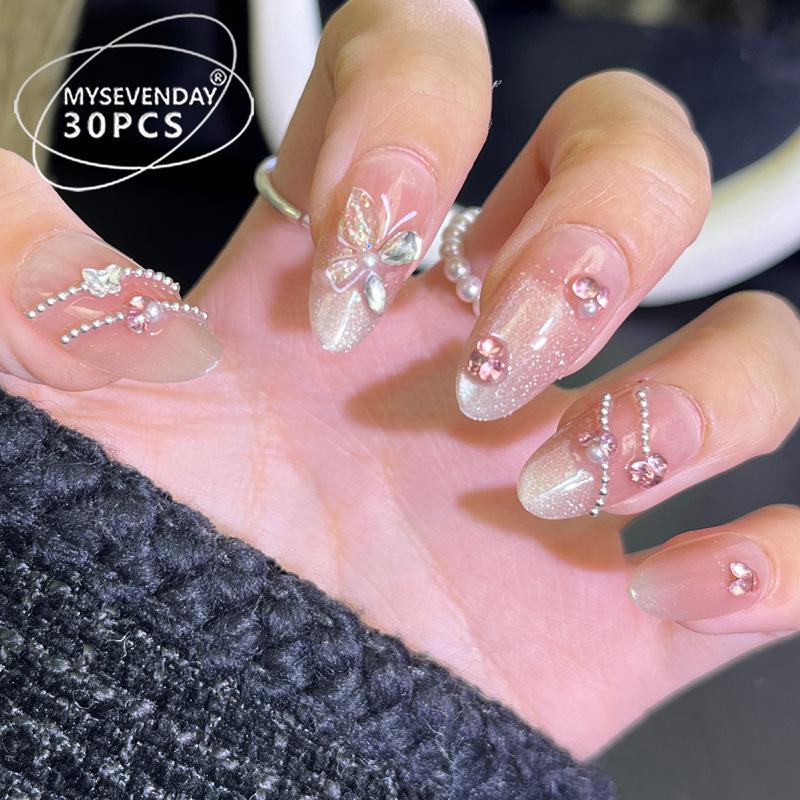 Autumn/Winter Cat Eye Butterfly Rhinestone Short Nails - Handmade and Popular on TikTok Handmade Nails M #10 pcs/bag
Autumn/Winter Cat Eye Butterfly Rhinestone Short Nails - Handmade and Popular on TikTok Handmade Nails M #10 pcs/bag
