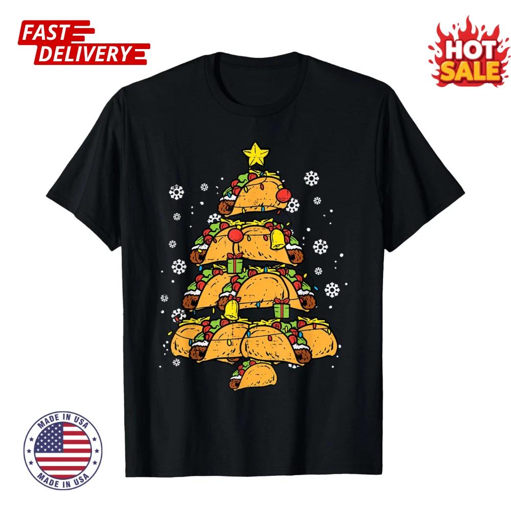 Taco Christmas Tree Xmas Mexican Food Design Unisex Inspired Graphic T shirt NEW L
Taco Christmas Tree Xmas Mexican Food Design Unisex Inspired Graphic T shirt NEW L