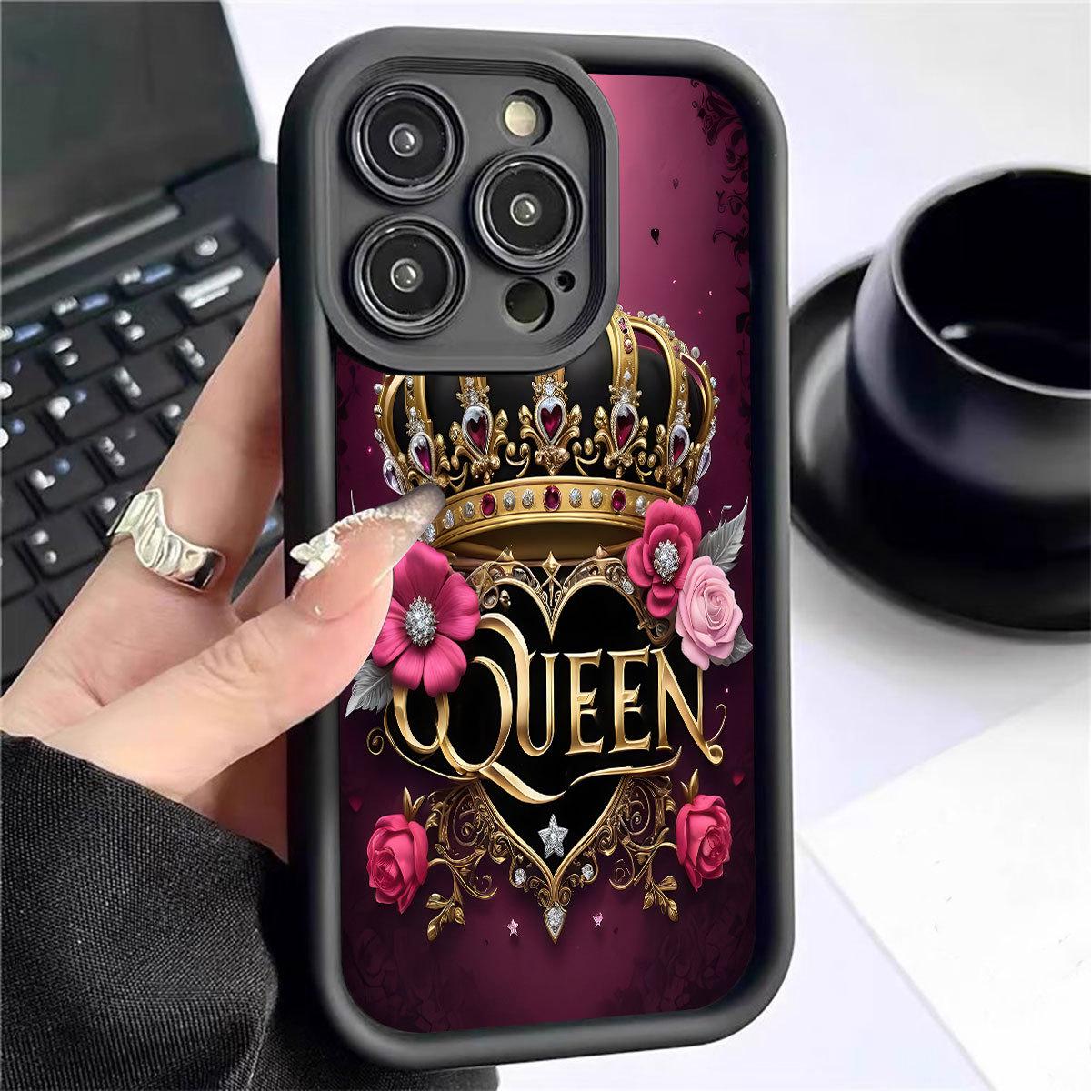 Чорний захисний чохол для телефону з короною королеви для iPhone 15/16/17 Pro Max Galaxy A15 5G чорний
Чорний захисний чохол для телефону з короною королеви для iPhone 15/16/17 Pro Max Galaxy A15 5G чорний