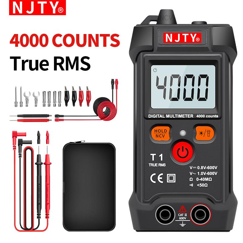 NJTY Mini Digital Multimeter AC/DC Voltage Meter 4000 Counts Smart Multimetro Ohm NCV Electrician Tools Measuring Instruments
NJTY Mini Digital Multimeter AC/DC Voltage Meter 4000 Counts Smart Multimetro Ohm NCV Electrician Tools Measuring Instruments