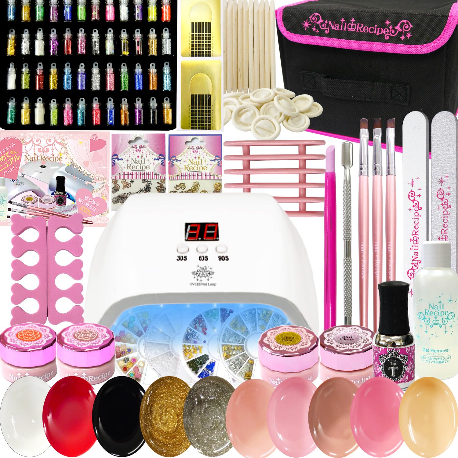 Nail Recipe Gel Nail Kit for Beginners, LED Light, Gift Set (36W Light A)
Nail Recipe Gel Nail Kit for Beginners, LED Light, Gift Set (36W Light A)