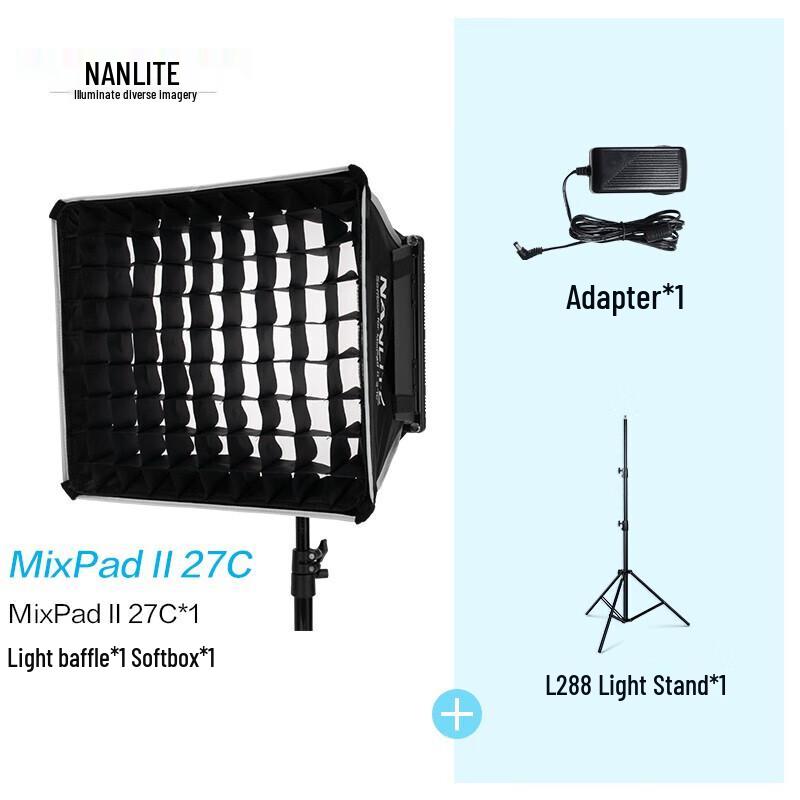 NANLITE Mixpad II27C LED RGB Video Light Kit
NANLITE Mixpad II27C LED RGB Video Light Kit