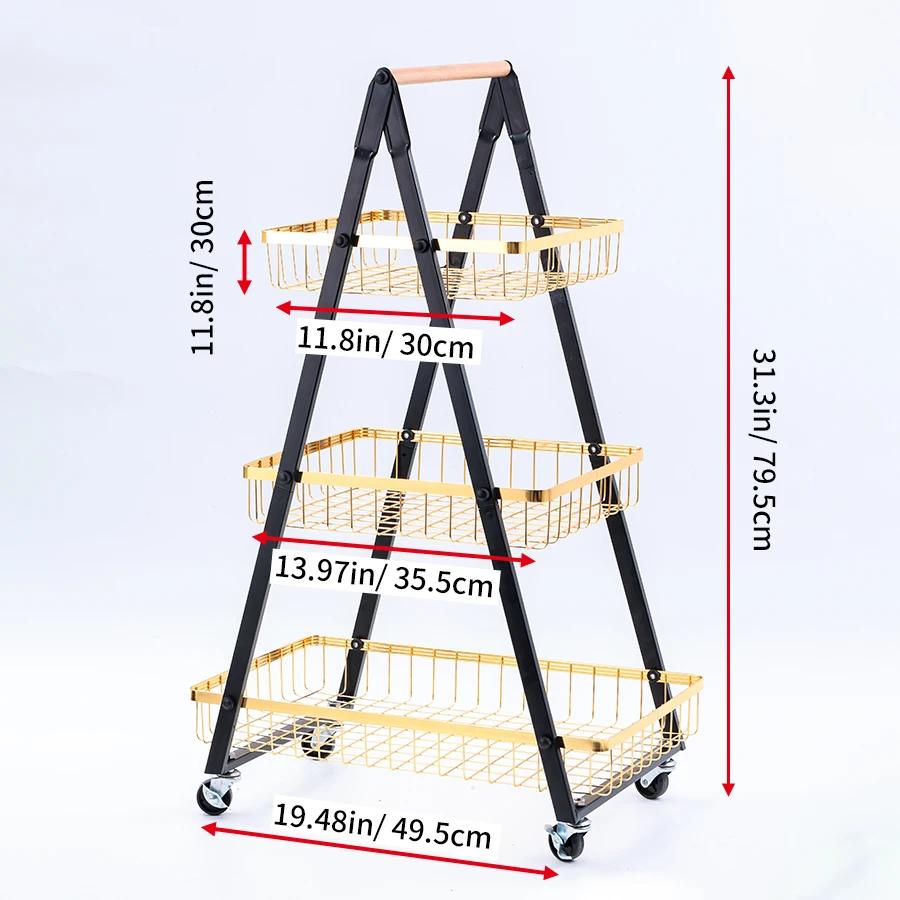 3-Tier Fruit Basket and Bowl, Kitchen Countertop Organizer with Extra Support Rods, Detachable for Fruit Veg Bread Snacks жовтий
3-Tier Fruit Basket and Bowl, Kitchen Countertop Organizer with Extra Support Rods, Detachable for Fruit Veg Bread Snacks жовтий