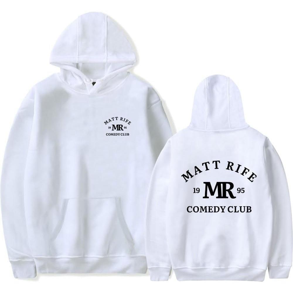 Matt Rife Classic MR Comedy Club Merch Hoodie Women Men Long Sleeve Sweatshirt Fashion Pullover Clothes M
Matt Rife Classic MR Comedy Club Merch Hoodie Women Men Long Sleeve Sweatshirt Fashion Pullover Clothes M