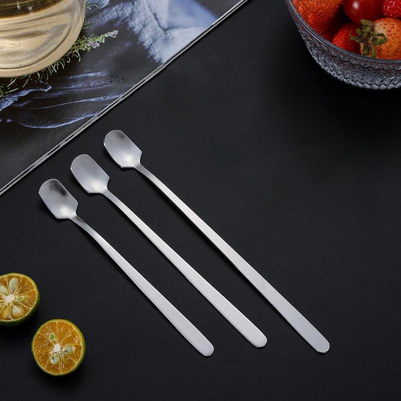 8Pcs 14.8cm Long Handle Square Head Dessert Spoon Stainless Steel Stirring Spoon,Silver (BPA Free,No FDA) Type A
8Pcs 14.8cm Long Handle Square Head Dessert Spoon Stainless Steel Stirring Spoon,Silver (BPA Free,No FDA) Type A