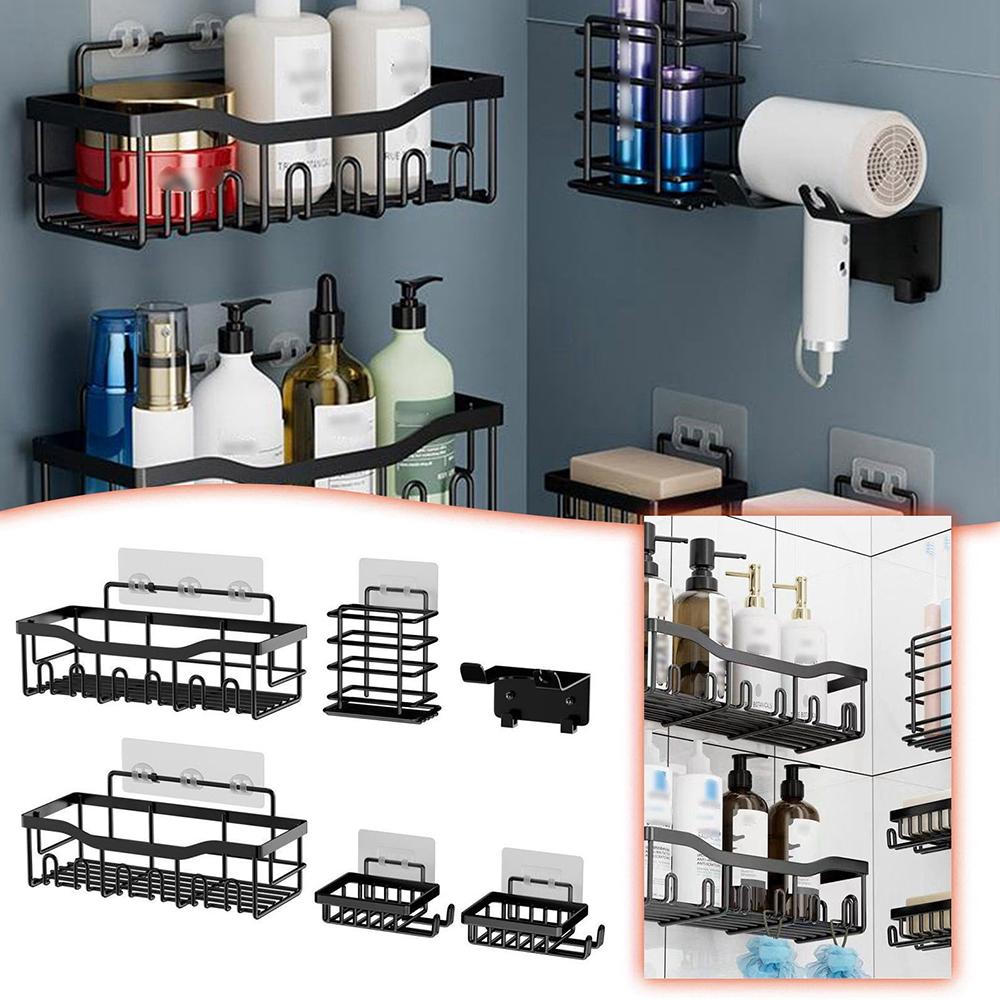 6Pcs/Set 6-Hook Style Punch-Free Carbon Steel Storage Basket Bathroom Draining Organization Rack Type A
6Pcs/Set 6-Hook Style Punch-Free Carbon Steel Storage Basket Bathroom Draining Organization Rack Type A