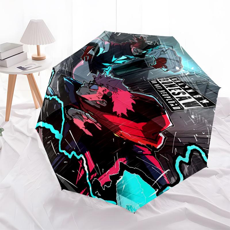 1pc BoneSaw s Furious Rain Dance Automatic Folding Umbrella 3-Fold Design, 8-Bone Frame, Outdoor Ready Perfect for Fans, Travelers, Daily Use, and F
1pc BoneSaw s Furious Rain Dance Automatic Folding Umbrella 3-Fold Design, 8-Bone Frame, Outdoor Ready Perfect for Fans, Travelers, Daily Use, and F