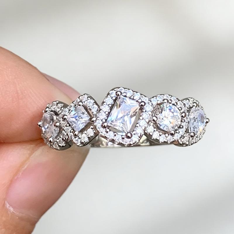 Huitan Geometric Cubic Zirconia Ring for Engagement Ceremony Fashion Female Wedding Band Modern Style Zircon for Women 6
Huitan Geometric Cubic Zirconia Ring for Engagement Ceremony Fashion Female Wedding Band Modern Style Zircon for Women 6