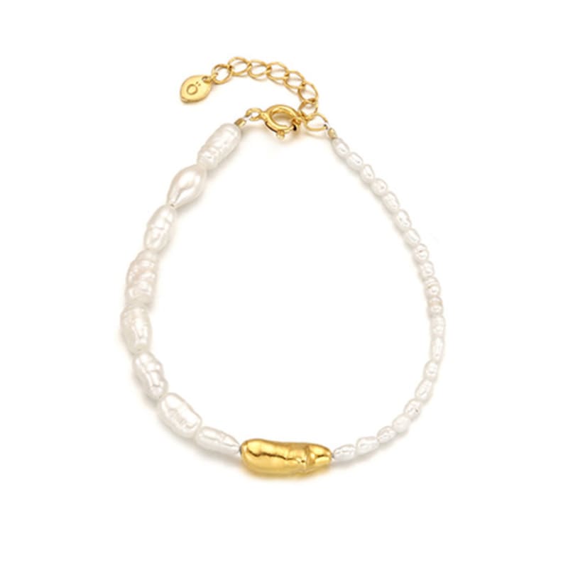 ozel Silver925 Kiesel Fresh Water Pearl Bracelet PS010B Gold
ozel Silver925 Kiesel Fresh Water Pearl Bracelet PS010B Gold