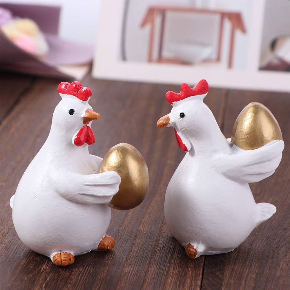 Cute Cock Rooster Ornament Resin Crafts Chicken Desktop Decoration Party Gifts 2pcs
Cute Cock Rooster Ornament Resin Crafts Chicken Desktop Decoration Party Gifts 2pcs