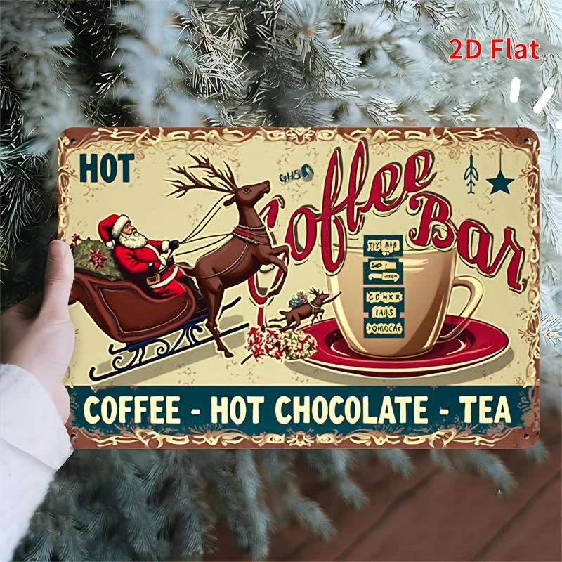 Funny Satirical Metal Tin Sign Christmas Cafe Poster with Santa Reindeer Coffee Cup Vintage Holiday Decor Durable Iro 20x30cm(7.8x11.8inch)
Funny Satirical Metal Tin Sign Christmas Cafe Poster with Santa Reindeer Coffee Cup Vintage Holiday Decor Durable Iro 20x30cm(7.8x11.8inch)
