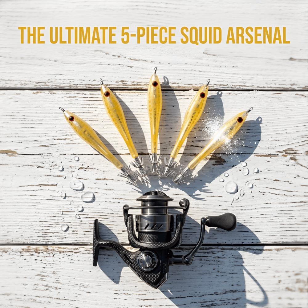 5PCS Double Hook Squid Jig Lures Glow In Dark Squid Jig Hooks Freshwater Fishing помаранчевий
5PCS Double Hook Squid Jig Lures Glow In Dark Squid Jig Hooks Freshwater Fishing помаранчевий