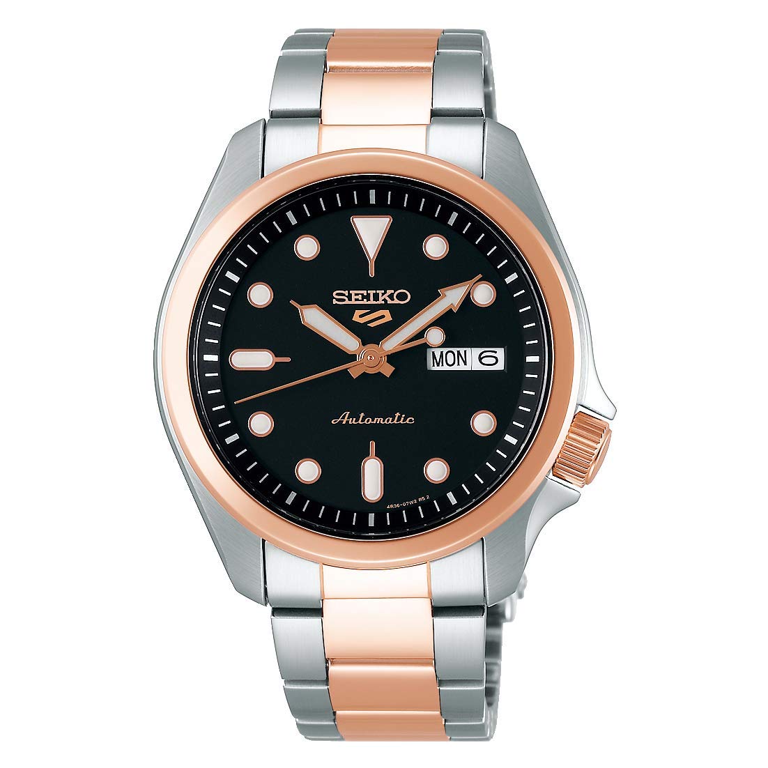 Seiko SRPE58 Seiko 5 Sports Men s Watch Silver-Tone, Rose Gold-Tone 40mm Stainless Steel
Seiko SRPE58 Seiko 5 Sports Men s Watch Silver-Tone, Rose Gold-Tone 40mm Stainless Steel