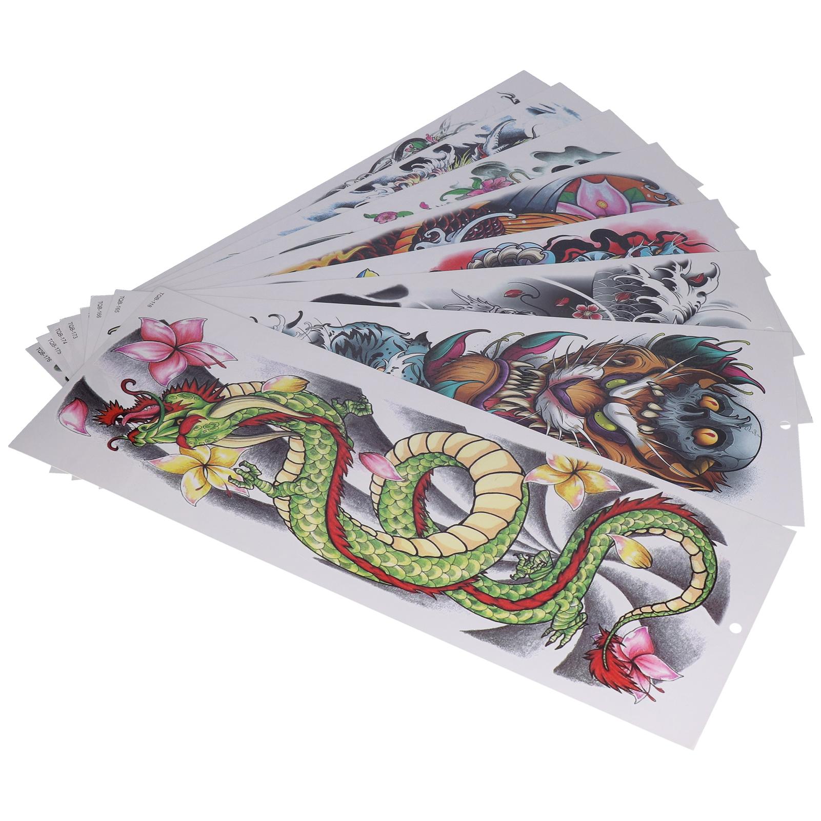 8 Sheets Full Sleeve Temporary Tattoos Watrproof Full Arm Fake Sleeve Tattoos Stickers Body Art for Women Man
8 Sheets Full Sleeve Temporary Tattoos Watrproof Full Arm Fake Sleeve Tattoos Stickers Body Art for Women Man