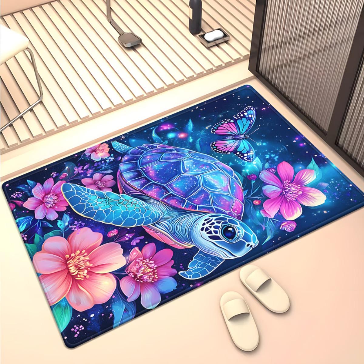 Galaxy turtle floral rug cosmic sea turtle with butterfly and flowers bedroom carpet magical nature art soft plush rug 60x90cm
Galaxy turtle floral rug cosmic sea turtle with butterfly and flowers bedroom carpet magical nature art soft plush rug 60x90cm