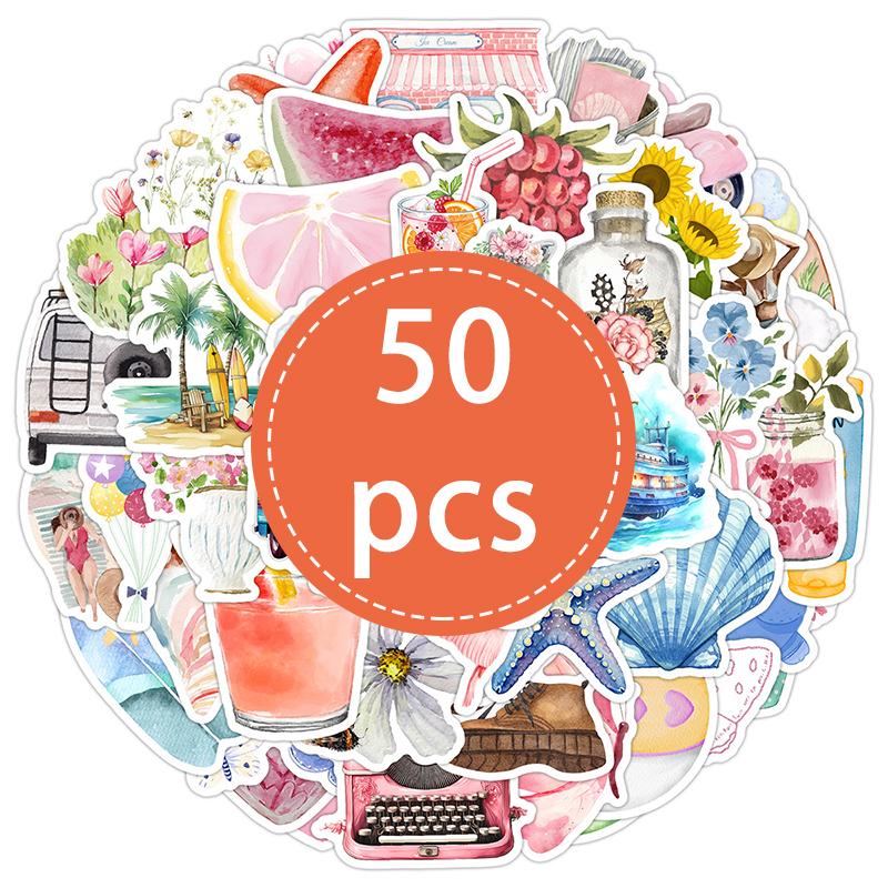 50PCS Aesthetic Stickers Pack Cute Vintage Watercolor Diary Stickers Vinyl Waterproof Decal for Scrapbooking Water Bottle Laptop
50PCS Aesthetic Stickers Pack Cute Vintage Watercolor Diary Stickers Vinyl Waterproof Decal for Scrapbooking Water Bottle Laptop