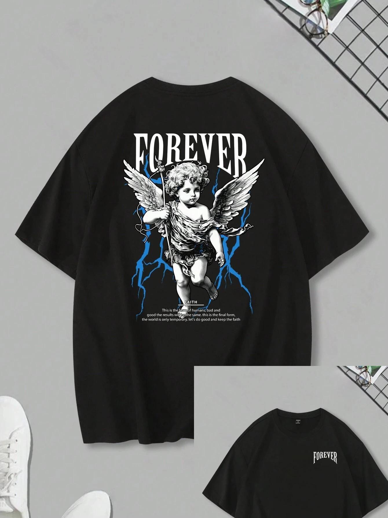 Round neck printed T-shirt men s summer fashion trend cotton short sleeves loose and comfortable street style 4XL
Round neck printed T-shirt men s summer fashion trend cotton short sleeves loose and comfortable street style 4XL