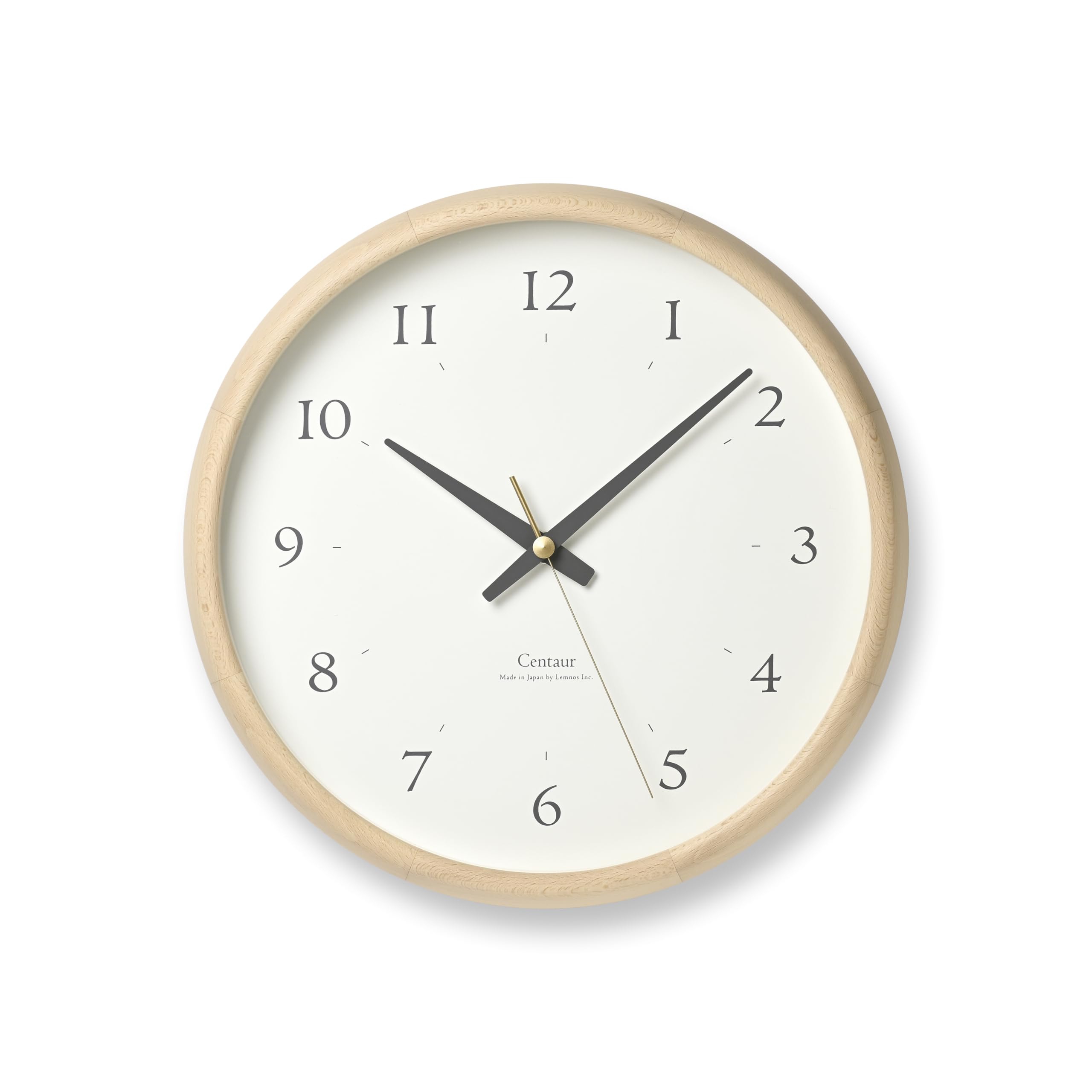 Lemnos Wall Clock Centaur Clock Natural Wood White Centaur Clock WH Lemnos 26.8cm PC23-14
Lemnos Wall Clock Centaur Clock Natural Wood White Centaur Clock WH Lemnos 26.8cm PC23-14
