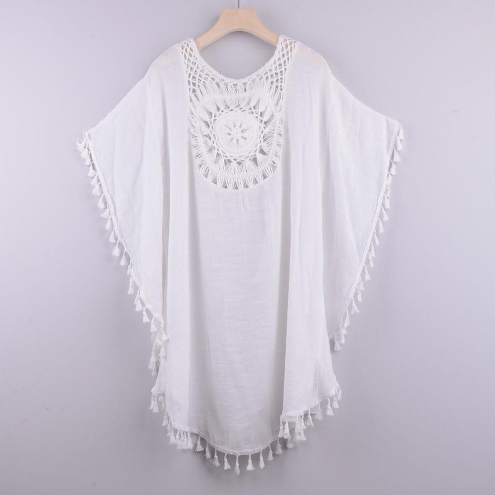 New Knitted Sunflower Beach Cover Up Hollow Out Fringe Tunic Bathing Suit Large Size Bikini Cover Ups Women One Size білий
New Knitted Sunflower Beach Cover Up Hollow Out Fringe Tunic Bathing Suit Large Size Bikini Cover Ups Women One Size білий