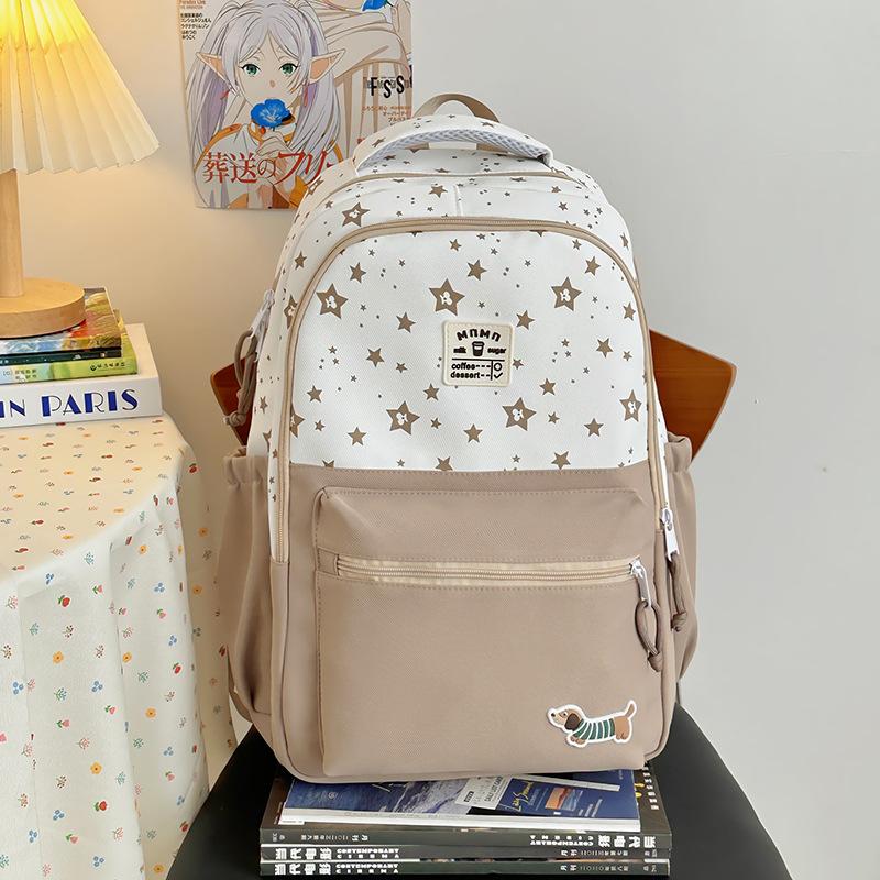 Школьный рюкзак высокой ценности, женский, большой вместимости, с принтом, милый рюкзак для ученицы средней школы, с защитой позвоночника, студенческий рюкзак хаки
Школьный рюкзак высокой ценности, женский, большой вместимости, с принтом, милый рюкзак для ученицы средней школы, с защитой позвоночника, студенческий рюкзак хаки