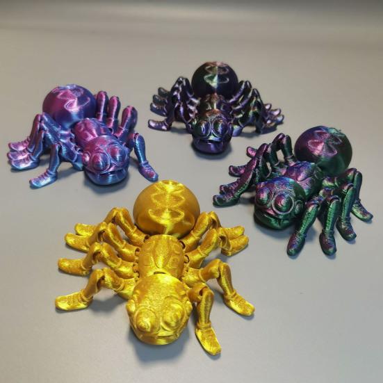 Spider Model 3D Printed Action Toy Realistic Looking Vibrant Color Insect Spider темно-синього кольору
Spider Model 3D Printed Action Toy Realistic Looking Vibrant Color Insect Spider темно-синього кольору