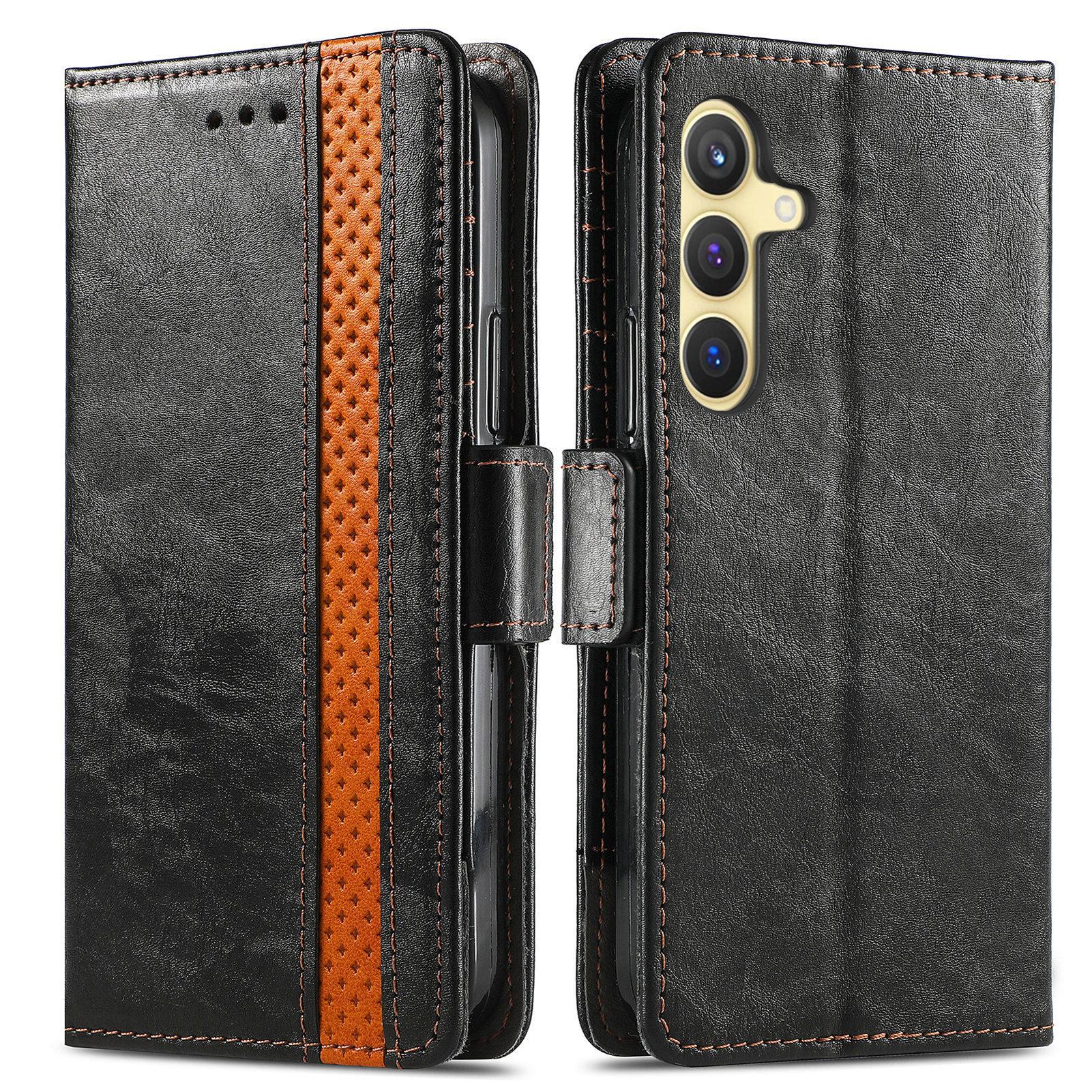 For Samsung Galaxy S25 Phone Cases CASENEO PU Leather Cover Stand with RFID Blocking Wallet Black
For Samsung Galaxy S25 Phone Cases CASENEO PU Leather Cover Stand with RFID Blocking Wallet Black