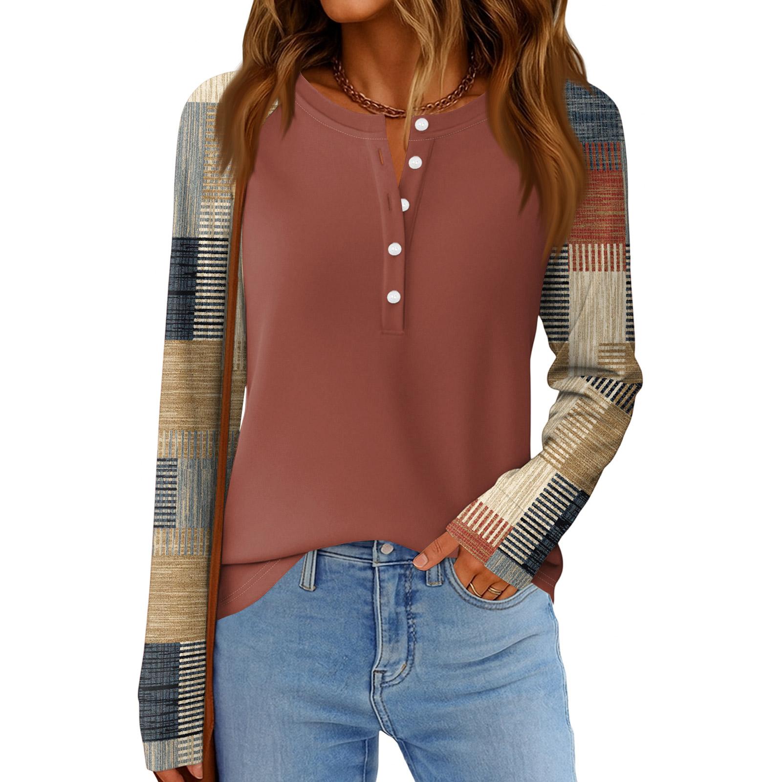 Жіноча мода Вільний топ з довгим рукавом та круглим вирізом на кожен день L хакі
Жіноча мода Вільний топ з довгим рукавом та круглим вирізом на кожен день L хакі