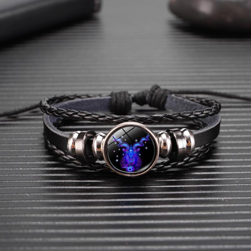 12 Constellation Bracelet Zodiac Constellation Bracelet Zodiac Signs Guardian Fluorescent Woven Leather Bracelet for Women Men Jewelry Capricorn (Dec.22-Jan.19)
12 Constellation Bracelet Zodiac Constellation Bracelet Zodiac Signs Guardian Fluorescent Woven Leather Bracelet for Women Men Jewelry Capricorn (Dec.22-Jan.19)
