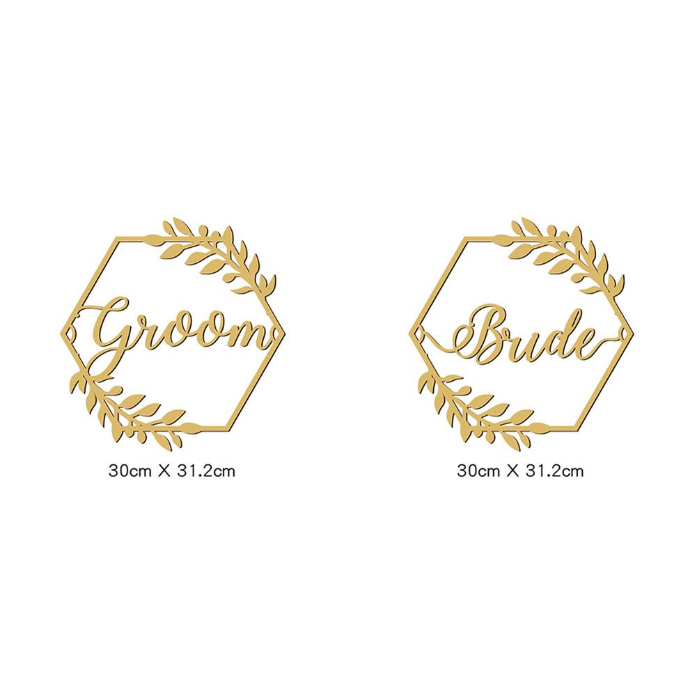 1 Pair Wooden Chair Sign Bride Groom Sign Chair Decor Chair Back Hanging Pendant For Wedding Decorations gold
1 Pair Wooden Chair Sign Bride Groom Sign Chair Decor Chair Back Hanging Pendant For Wedding Decorations gold