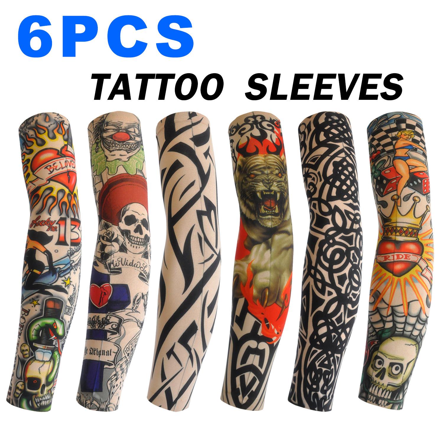 6 PCS Tattoo Sleeve for Men Women Anti-Sunburn Sleeve Elastic Outdoor Nightclub Cycling Arm Cover Party Cycling Tattoo Sleeve
6 PCS Tattoo Sleeve for Men Women Anti-Sunburn Sleeve Elastic Outdoor Nightclub Cycling Arm Cover Party Cycling Tattoo Sleeve