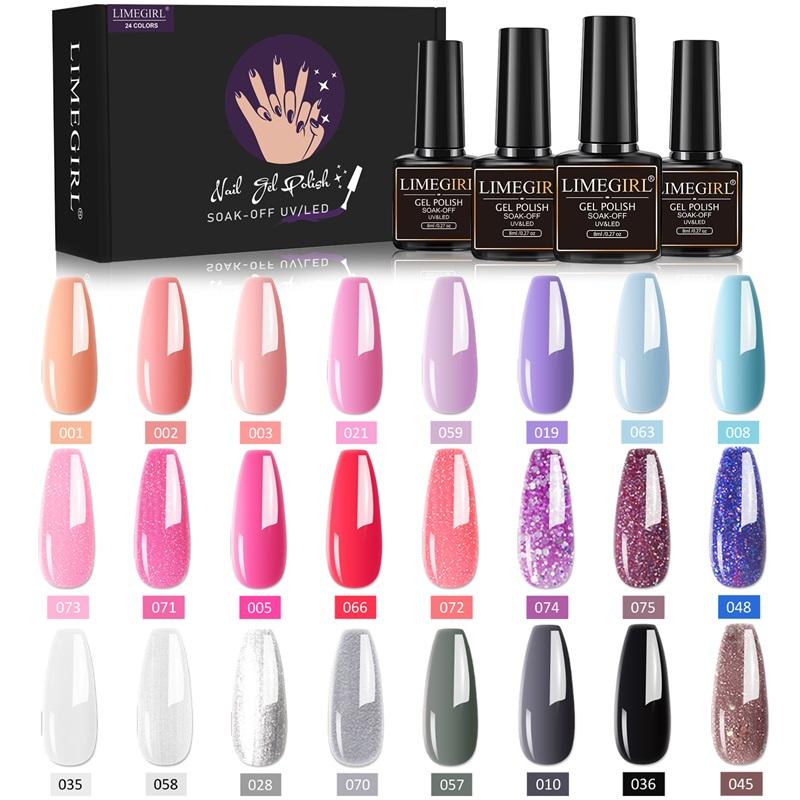 Гель-лак для ногтей Limegirl, серия Soak Off, УФ-светодиодный полуперманентный набор гелей для ногтей, 24 шт., лак для дизайна ногтей, лак для дизайна ногтей
Гель-лак для ногтей Limegirl, серия Soak Off, УФ-светодиодный полуперманентный набор гелей для ногтей, 24 шт., лак для дизайна ногтей, лак для дизайна ногтей