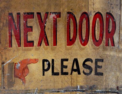 TIN SIGN Next Door Please Retail Art Deco Garage Wall DecorAluminum 20x30cm(7.8x11.8inch)
TIN SIGN Next Door Please Retail Art Deco Garage Wall DecorAluminum 20x30cm(7.8x11.8inch)