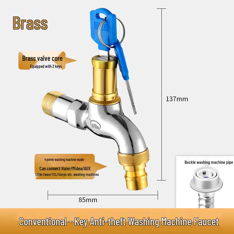 ZISIZ Outdoor Lockable All-Copper Faucet
ZISIZ Outdoor Lockable All-Copper Faucet