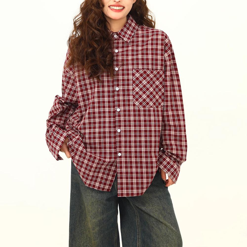 Unisex American Retro Red Plaid Shirt Jacket - Spring/Autumn 2025 Collection, Loose Casual Long Sleeve Top 3XL
Unisex American Retro Red Plaid Shirt Jacket - Spring/Autumn 2025 Collection, Loose Casual Long Sleeve Top 3XL