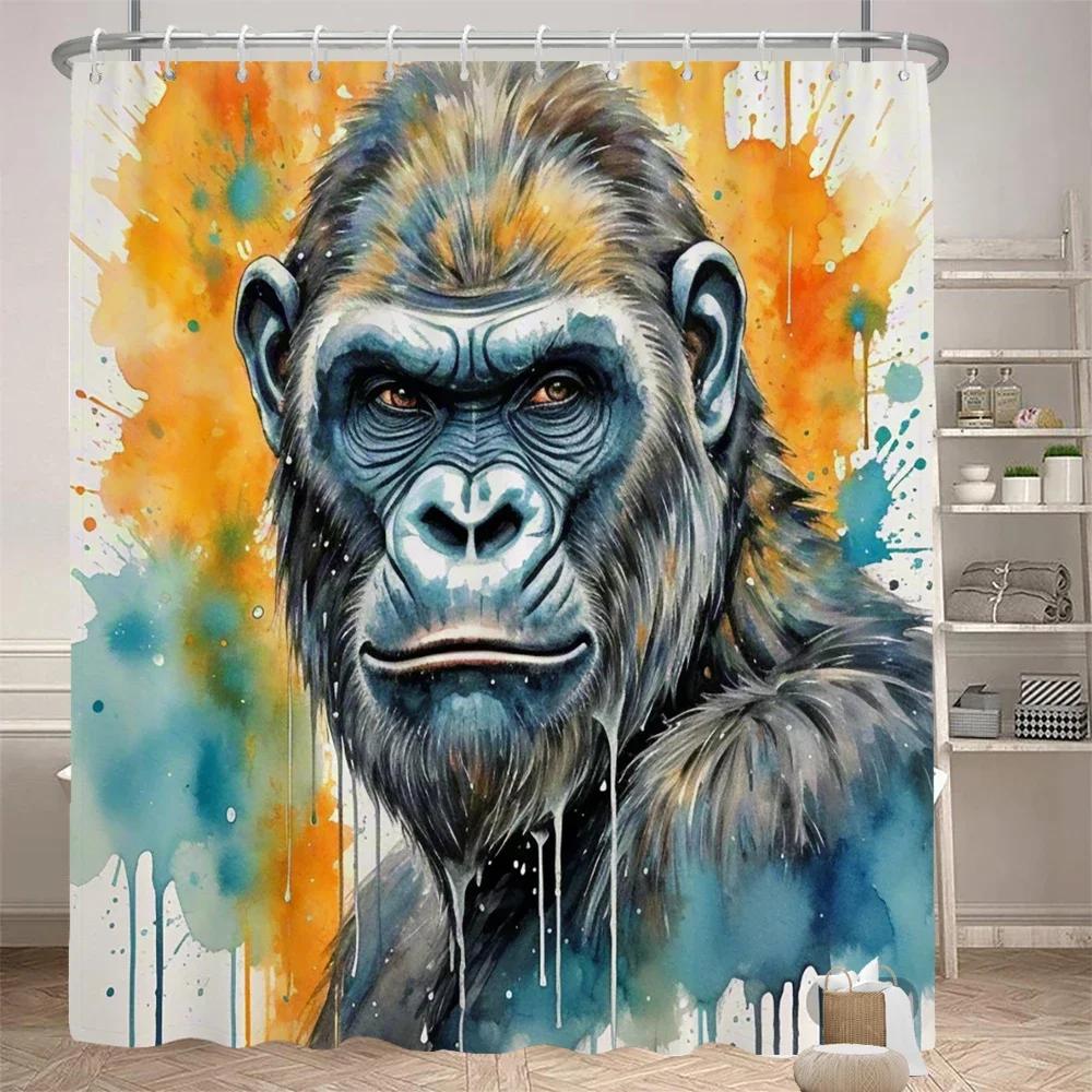 Кумедна шторка для душу, шторка-перегородка для ванної кімнати, тканина з принтом, кумедна та креативна тварина, декоративна шторка з гачками 90x180cm
Кумедна шторка для душу, шторка-перегородка для ванної кімнати, тканина з принтом, кумедна та креативна тварина, декоративна шторка з гачками 90x180cm